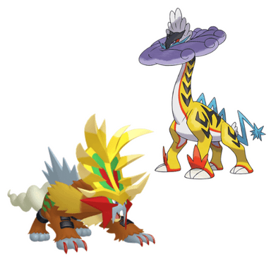 Pokémon scarlet-violet Raging Bolt & Gouging Fire Duo