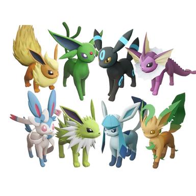 Pokémon legends-arceus All Shiny Eevee Evolutions