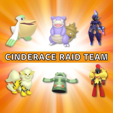 Pokémon scarlet-violet Cinderace Raid Team