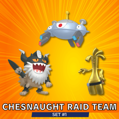 Pokémon scarlet-violet Chesnaught Raid Team 1