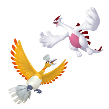Pokémon scarlet-violet Shiny Lugia & Ho-oh Duo